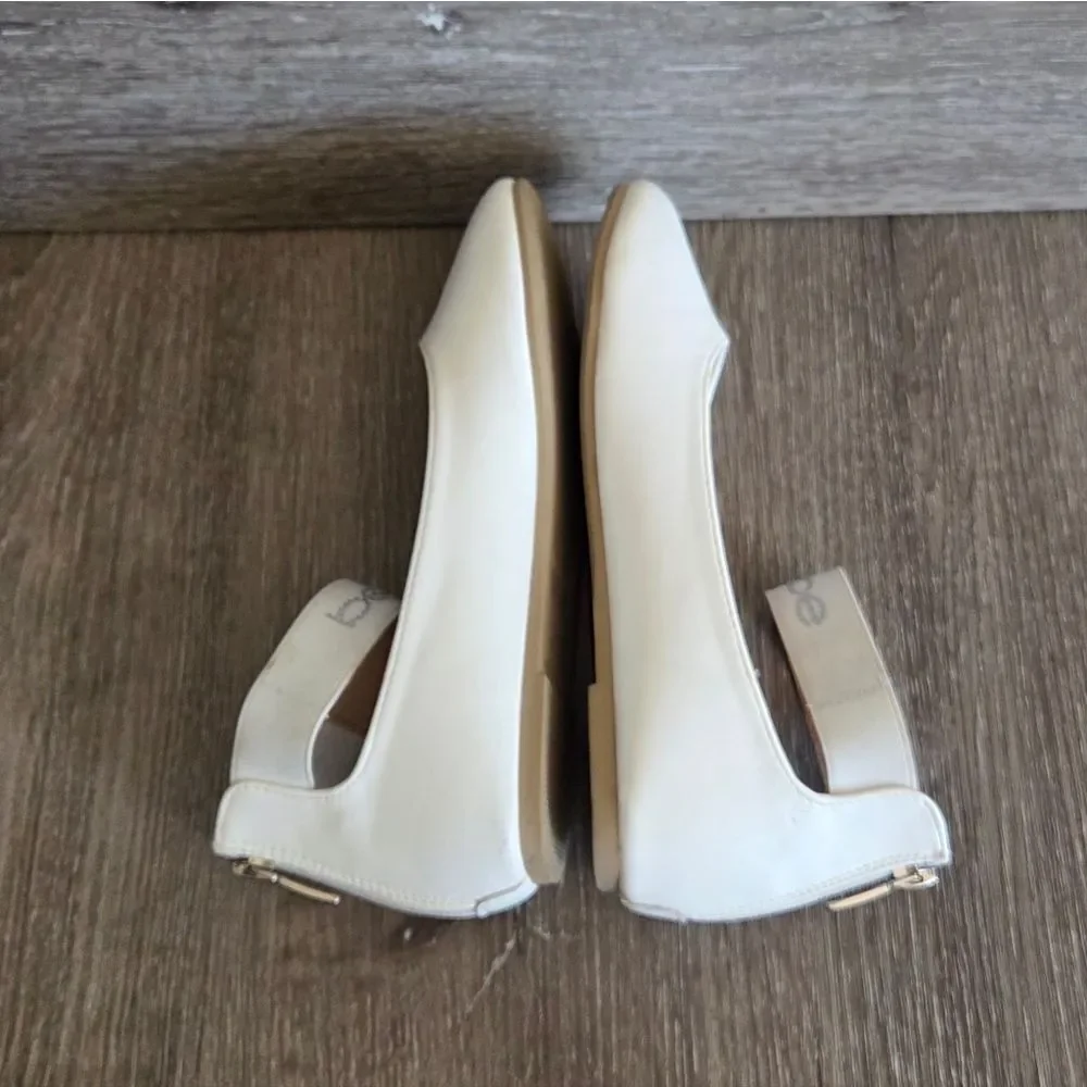 bebe Ballet Flats with Elastic Ankle Strap Size 2